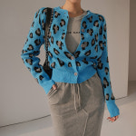 딘트 레오파드 니트 가디건 J1422