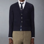톰브라운 4바 울 크레이프 가디건 MKC546A