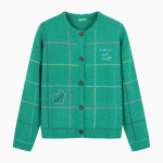 베네통 강아지 패치 롱 가디건 BAKC05611