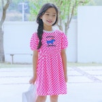 아이러브제이 도그 스트라이프 원피스 JUUOP02