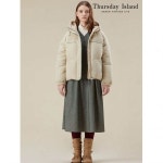 써스데이아일랜드 헤링본 모직 다운 점퍼 T238MDJ238W