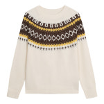 SI 페어아일 패턴 라운드 풀오버니트 SJUCY2941