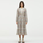 써스데이아일랜드 네크 레이스 플라워 기모 원피스 T248MOP246W