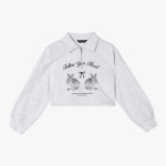 더데이걸즈 래빗 반집업 카라 스웻셔츠 TGMA24D01