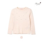 페리미츠 플라워 골지 티셔츠 P2435T199