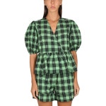 GANNI 시어서커 블라우스 F7539