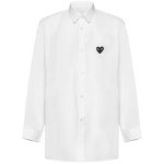 꼼데가르송 블랙 하트 와펜 셔츠  AX B004 051 2