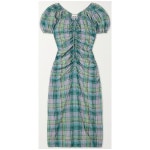 GANNI 시어서커 체크 미니 드레스 F7654