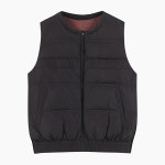 베네통 자카드 니트 블록 덕다운 베스트 BAPDE3561