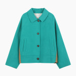 베네통 자카드 니트 하프 코트 BACTE1561