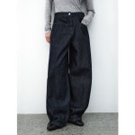 아틀리에나인 루즈 핏 커브드 데님 팬츠 pt5693