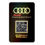 아우디 안심번호 주차번호판 QR 코드 알림판 12자리 논슬립 자동차 연락처 듀얼 주차