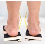 발바닥 스트레칭 운동기구 페달 아치 도구 요가 검은색 플레이트 발 트레이닝 발소련기