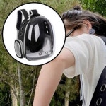 투명 고양이 이동가방 백팩 강아지 반려동물 캐리어