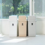 라이피스트 내츄럴 가정용 재활용 분리수거함 롱바디 60L 3개