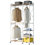 프리메이드 윤성스토어 프라임 수납행거 행거 오크 W900 X D400 X H2180