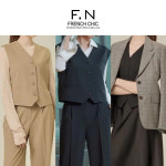 에프엔 F N 브이넥 테일러 M243