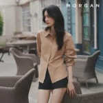 모르간 모르간 FAUX 스웨이드 셔츠 1종