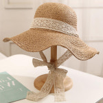 릴리안 리본 비치모자 여성 밀짚모자