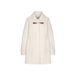 올리브데올리브 가죽 장식 부클 하프 코트 OW5XHA580