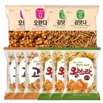 청우 전통과자세트 10종 왕소라3 고구마3 오란다2 김맛나2