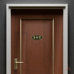 EVERYBO 입체호수판 금색글자 101호 표지판 표시판 302호