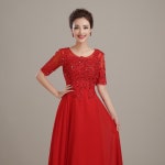 수니 화려한 시니어 이브닝 드레스 합창 대회 합창복 성가복 우아한 연회복 공연복