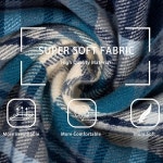 여성 남성 클래식-레드 격자무늬-겨울 스카프 - 태슬이 달린 부드러운 따뜻한 추운 날씨 스카프 70 87 11 8