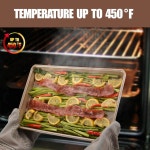 JOHO 베이킹 쿠키 시트 논스틱 베이킹 2팩 헤비 듀티 0 시트 팬 세트 쿼터 9x13 젤리 롤 10x15 다이아몬드 텍스처 상업용 등급 소형