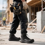 남성용 NORTIV 8 복합 토 부츠 방수 경량 미끄럼 방지 ASTM 창고 건설용 안전 작업 부츠 베이퍼가드-나노 All F2412-24 F2913-24