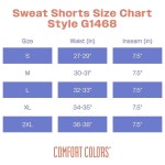 컴포트 컬러 경량 면 스웨트 반바지 포켓 스타일 Jean Small G1468