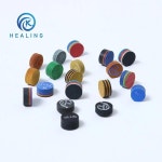 당구 큐 돼지 가죽 팁 M S H 교체 플레이 큐 팁 당구대 부품