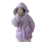 꽃소담 여성 루즈핏 데일리 캐주얼 코듀로이 숏 패딩 점퍼 hd퍼플 J1789