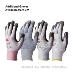 3M 3M 컴포트 그립 장갑 절단 저항성 ANSI 3 사이즈 1쌍 CGXL-CR 니트릴 커팅 중형 세탁 니트 수갑 내구성 오래 지속됨