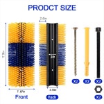 2PCS 가축 긁기 브러시 염소 브러시 포스트와 청소 도구 말 소 양을 위한 그루밍 마사지 동물 등 가려운 2 pack