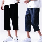 오노마 밴딩 린넨 7부 팬츠 URK-487