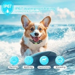 도그 쇼크 칼라 - 도그 트레이닝 칼라 원격 혁신 방수 e 칼라 4 트레이닝 모드 경고 톤 1-8 쉐이크 1-16 세이프 쇼크 1-99 라이트 모드 오 3300FT