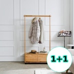 무지스 1 1 원목 이동식 행거 800 기본 엘다 H6748