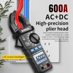 SNAKOL 클램프 미터 멀티 AC DC 전압 6000 카운트 NCV 저항 커패시터 도구