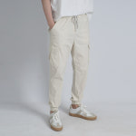 여름 쿨 린넨 스판 카고조거팬츠 마바지 38까지 크림 37 38
