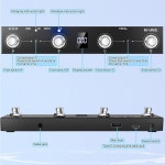 M-VAVE 초콜릿 플러스 무선 미디 컨트롤러 프로그래밍 4 버튼 휴대용 충전식