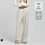 포레스트핏 올데이슬랙스15탄 핀턱 와이드 슬랙스