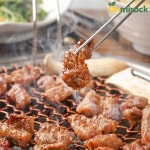 온미락 한돈 제주 흑돼지 수제양념 왕구이 1kg 칼집 국내산 돼지고기 양념육 구이용