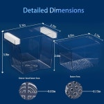 위버버드 수족관 사육 상자 어류 아크릴 사육자 격리 칸막이 부화 부유 인큐베이션 소형 치어 부화장을 위한 원형 부화장 먹이 상자 Round