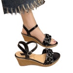 셀럽당 웨지 샌들 여자 통굽 여름 힐 M1621 255