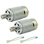 CHANCS 2PCS 전기 모터 DC 12V 20 기어 톱니 모터 교체형 12V 1PC RS390 000RPM 12 RS-380 14000RPM