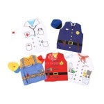 유아 요리사 소방 의사 경찰 역할놀이옷5종 직업체험 어린이집 유치원