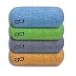 패브릭 코팅 안경 케이스 - 부드러운 안감이 상자 스타일리시하고 보호하는 홀더 대부분의 프레임에 맞습니다 Cream