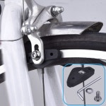 팻캐티 자전거 브레이크 패드 로드 자전거용 캘 블록 2쌍 4피스 검은색