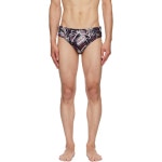 비비안웨스트우드 비비안웨스트우드 25 FW 비비안웨스트우드 남성 멀티컬러 드레이핑 타탄 스윔 브리프 251314M208012